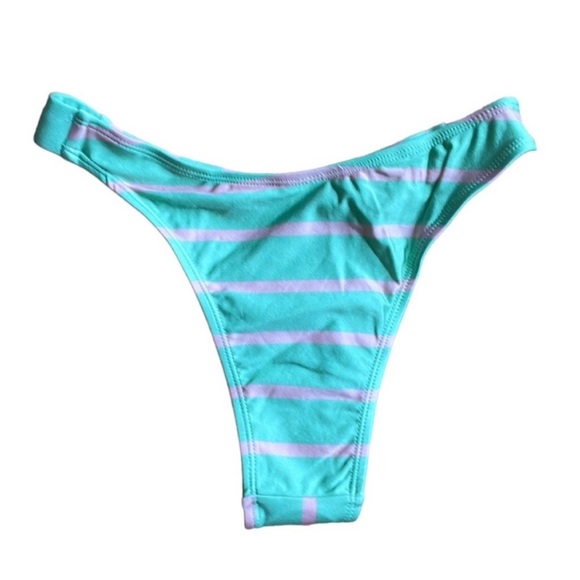 NWT Topshop Block Stripe High Leg Bikini Bottom - Picture 3 of 3